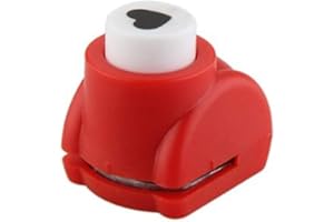 Scrapbook Paper Puncher Mini Paper Punch Scrapbooking Craft Punch Paper Shaper Heart Shape-Red Attractive