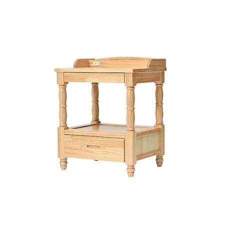 Amazon Com Qrfdian Solid Wood Bedside Table Simple Pine