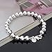 GCIYAEN SeaISee Women Jewelry 925 Sterling Silver Plated String 8MM Beads Beaded Chain Bracelets