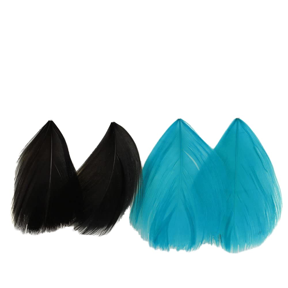 2 Pairs Pack Feather Earrings on Silver Hook (StyleA)