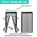 Magnetic Screen Door,Removable Screen Door with Full Frame Velcro and Heavy Duty Mesh Curtain,Fits Door Openings up to 36 x 82 Inch MAX(Black)