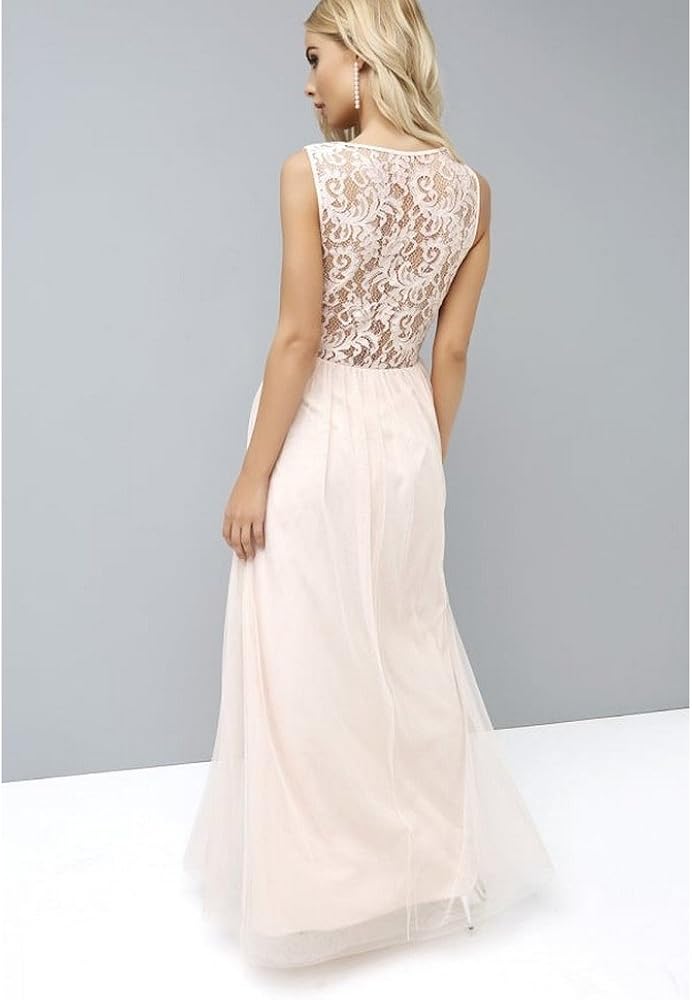 little mistress maxi dress with lace back