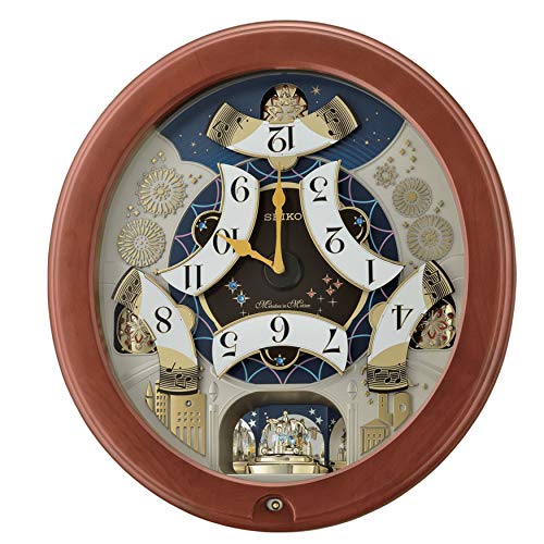 Seiko Melodies in Motion Wall Clock, Bright Starry Night Pricepulse