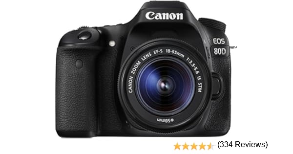 Canon EOS 80D - Cámara réflex digital de 24.2 MP (pantalla táctil ...