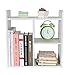 PAG Desktop Shelf Freestanding Wood Small Bookshelf Desk Supplies Organizers and Accessories Storage Display Rack Office Decor for Women, White