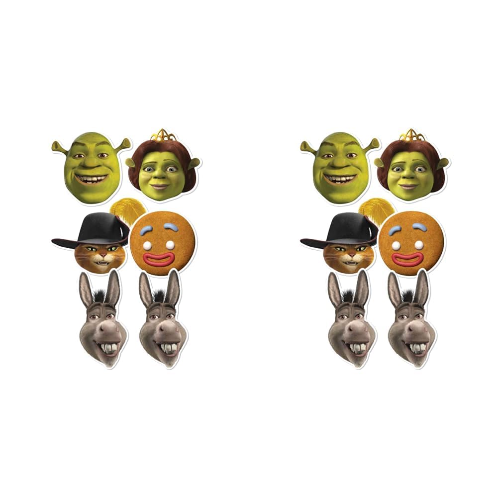 Star Cutouts SMP353 "Shrek" Cardboard Mask (Pack of 12)