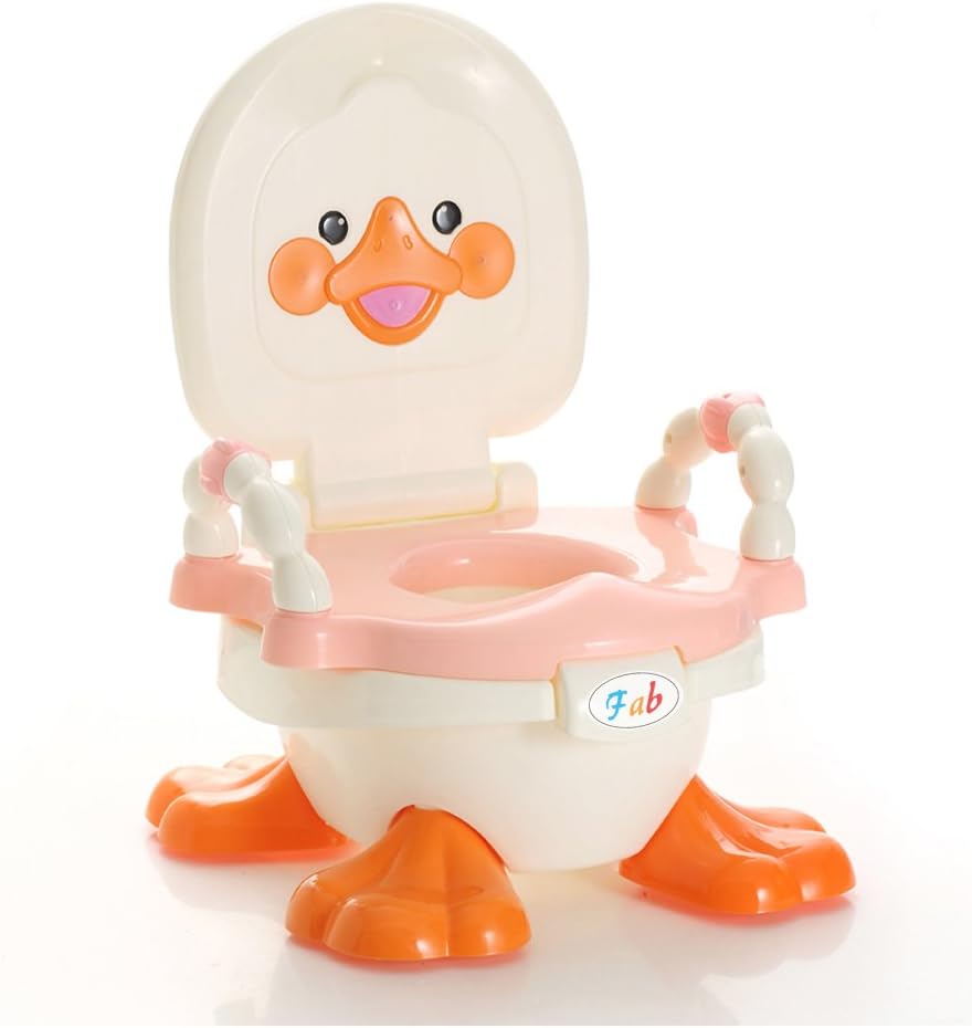 Duck 3-in-1 Potty Chair for Boys, Girls –Baby Travel Toilet Trainer, Training Seat, to Step Stool – Removable Parts & Portable - Easy to Clean – Best for Parents