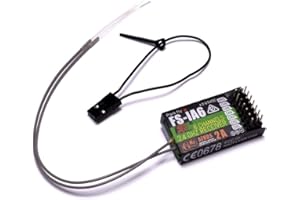 YoungRC Flysky FS-iA6 Receiver 2.4G 6CH Remote Control Receiver with Double Antenna Compatible FS-i4 i6 i10 GT2E GT2F GT2G Transmitter RC210 (FS-iA6 Receiver)