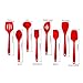 TTLIFE Silicone Spatula Utensil Kitchen 8 Pieces With Turner, Slotted spoon, Ladle, Spoon, Spoon Spatula, Spooula, Spatula, Basting brush