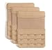 YARBAR Bra Extenders 4 Hook Soft Stretchy Bra Extension Strap Comfortable Pack of 3