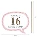 Big Dot of Happiness Funny Chic Sweet Sixteen Birthday - Pink, Black and Gold - 16th Birthday Party Photo Booth Props Kit - 10 Piece