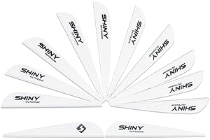 TIGER ARCHERY 3Inch Arrow Fletching Vanes Plastic Feather for DIY Archery Hunting Targeting Arrows(50 PK)