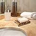 Awpeye 4 Pieces Bathroom Natural Wooden Soap Case Holder, Hand Craft Bathtub Shower Dish Accessories