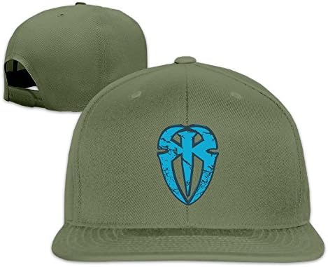 Roman Reigns Blue Logo [ForestGreen Flat Bill Baseball Caps Snapbacks
