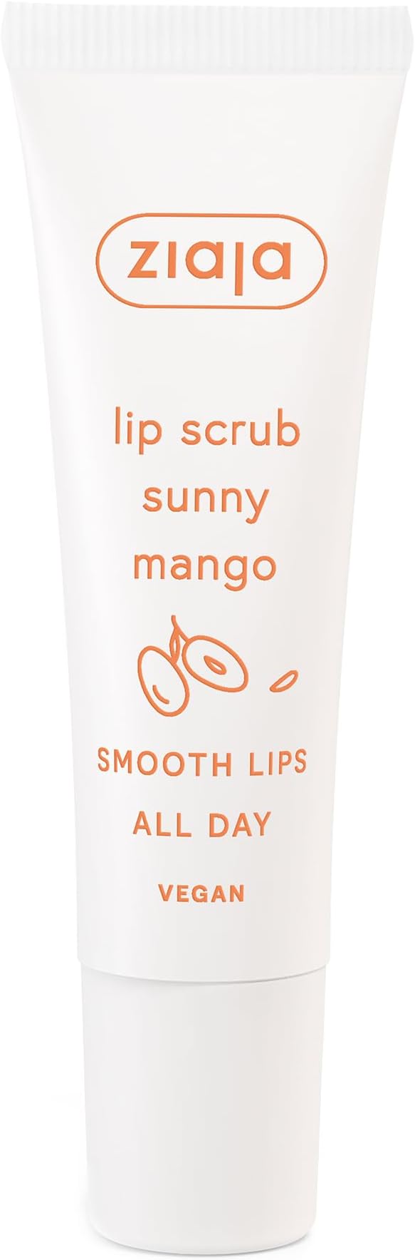 Ziaja Sunny Mango Lip Scrub 12ml Exfoliates Chapped Lips Softens Smoothes Age 6+