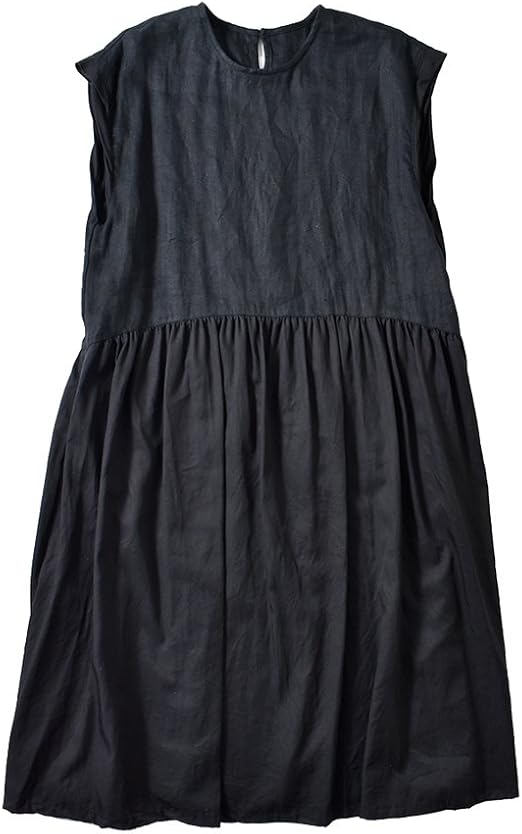 Amazon Co Jp イナ Ina ウエスト切替配色フレンチワンピース 38 ブラック ブラック Col 03 1130 38 03 服 ファッション小物