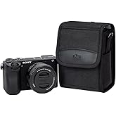 KIWIFOTOS Travel Camera Bag with Strap Camera Carrying Case for Fuji X-E5 X100VI X100V X100F GFX100RF Sony RX1R III A6700 A6600 A6100 CANON G1X Mark III Compact Camera