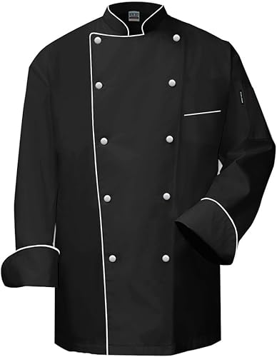 cheap black chef coats