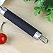 Ice Cream Scoop Dishwasher Safe - Solid Stainless Steel - Black Non-slip Rubber Grip - By Hihamer