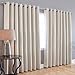 Best Home Fashion Wide Width Thermal Insulated Blackout Curtain - Antique Bronze Grommet Top - Beige - 100