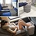 Ejoy Inflatable Travel Pillow for Foot Rest on Airplanes and Kids to Sleep on Long Flights (Black)