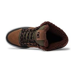 DC Pure HIGH-TOP WC WNT, Brown/Brown/Green, 14