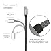 PURIDEA 3.3ft / 1m Nylon Braided Tangle-Free iPhone Cables Apple MFi Certified Lightning to USB Cable with Aluminum Connector Heads for iPhone 5 6 6S 7 7S Plus iPod iPad (Gary)