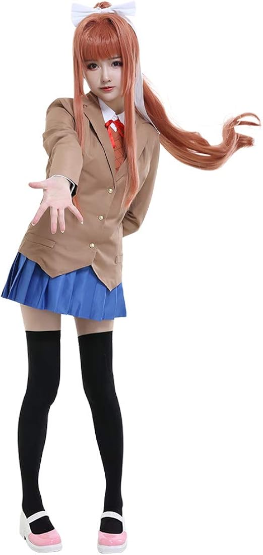 DDLC Monika Cosplay Costume 