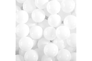 Heopeis Ball Pit Balls - 2.75inch Plastic Ball Play Balls BPA Free Phthalate Free Non-Toxic Play Balls for Children Ball Pit Party Brithday Ball Pool Tent,50PCS. (White)