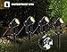 Greenclick Landscape Lighting, 3W 12V Extendable Low Voltage 4 in 1 Landscape Lights with Transformer IP65 Waterproof 1200 Lumen Outdoor Spotlight for Garden Walls Trees Flag Pathway, Warm White, 15M