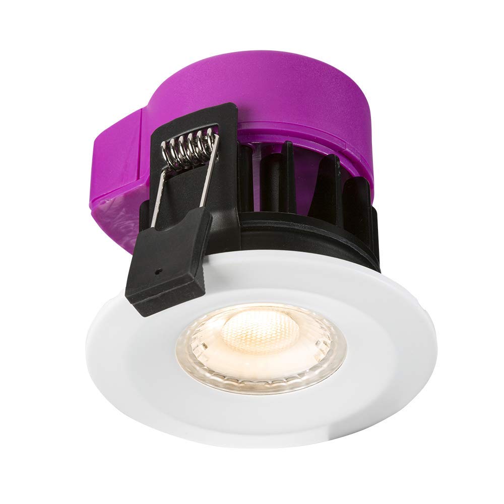 230V IP65 6W Recessed Fire-rated LED Downlight - Dim to warm