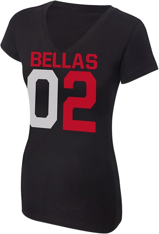 The Bella Twins "We Run It, We Rule It" Women's V-Neck T-Shirt, M [Apparel]