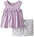 Calvin Klein Little Girls' Lilac Top with Printed Short
