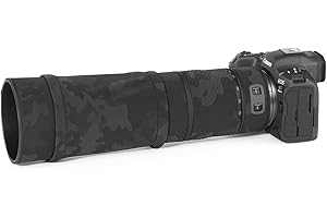 CHASING BIRDS Camouflage Waterproof Lens Coat for Canon RF 100-400mm F5.6-8 is USM Rainproof Lens Protective Cover (Shadow Bl
