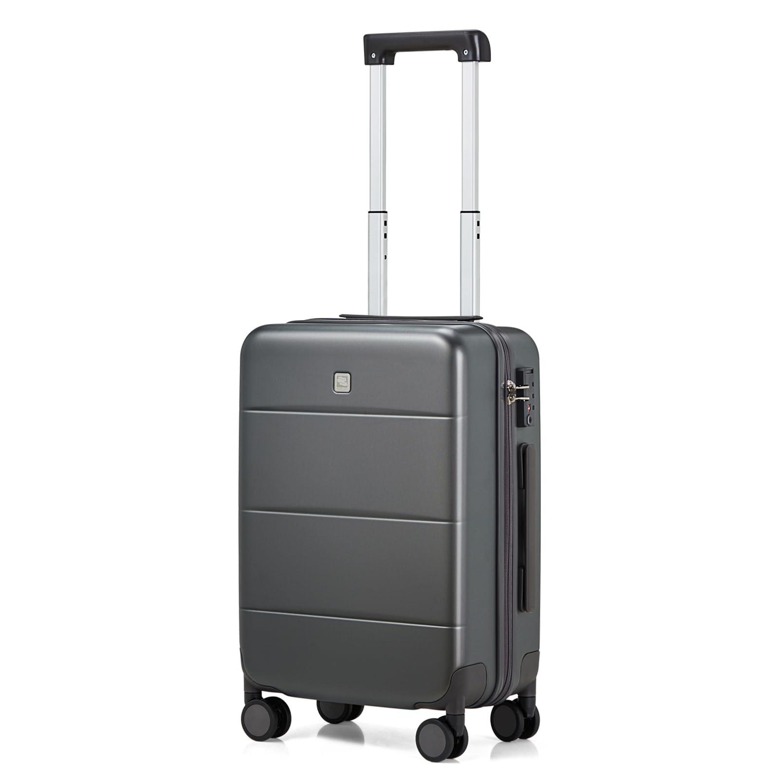 Photo 1 of ***Has damages *** Hanke 20 Inch Carry On Luggage 22x14x9 Airline Approved PC Hard Shell Suitcases with Wheels TSA Luggage for Women Men Lightweight Travel Luggage(Graphite Grey)