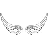 Angel Wings CZ Ear Climber Earrings S295 Sterling Silver Cuff Crawler Hook Studs for Women Daugther