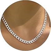 Moodear Gold Necklace for Women Dainty Chunky 14K Gold Plated/Sliver Plated Chain Necklace Cuban Link Paperclip Chain Choker Toggle Clasp Layered Necklace for Women Trendy Fashion Gift