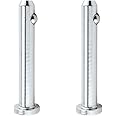 2 Pack Full 316 SS Quick Release Pin, Diameter 1/4"(6.3mm), Overall Length 1.89"(48mm), Dowel Pin Flat w/Spring Loaded Ball, Cylindrical Pin Positioning Pins Retainer Farm Lawn Garden