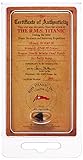 TITANIC COAL WITH CERTIFICATE OF AUTHENTICITY AUTHENTIC MEMORABILIA