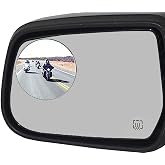 Ampper 4 Pack 3" Blind Spot Mirrors, Aluminum Frame Glass Convex Rear View Blind Spot Mirrors For Pick-up Truck, SUV, Van, Large Vehicle