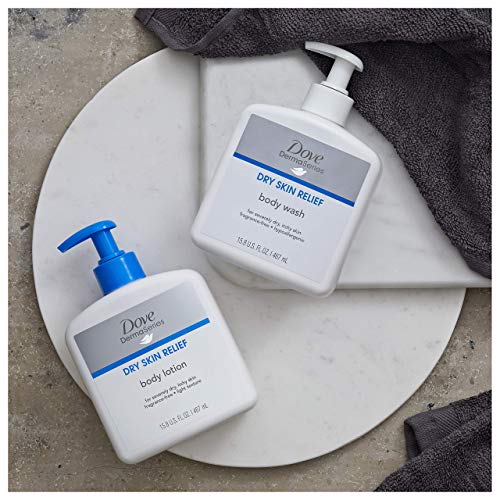 Dove DermaSeries Fragrance Free Body Lotion for Dry Skin, Good for