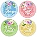 PAMBO Monthly Baby Stickers | Waterproof Milestone Newborn Boys & Girls Flower Stickers | Perfect for Celebrations/Photo Keepsake | 16in1