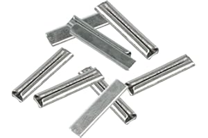 Kokiya 10 Pieces of Model Train Track Connectors, Easy Installation, DIY, Sturdy Metal, Replaces Missing Rail Joiners, N Scal