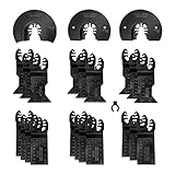 WORKPRO 23-Piece Metal/Wood Oscillating Saw Blades Set for Quick Release Multitool, Blades for Dewalt, Craftsman, Ridgid, Milwaukee, Rockwell, Ryobi and More