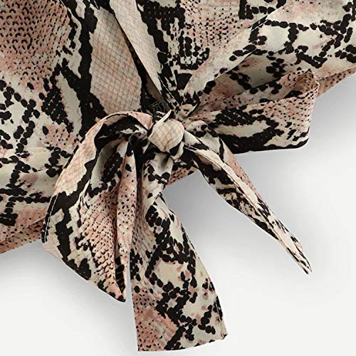 F-pump Sexy Mujeres Camisola Piel de Serpiente Patrón Impresión Lazo Tiras Tank Top Bustier Sujetador Chaleco… F-pump Sexy Mujeres Camisola Piel de Serpiente Patrón Impresión Lazo Tiras Tank Top Bustier Sujetador Chaleco… - Imagen 6