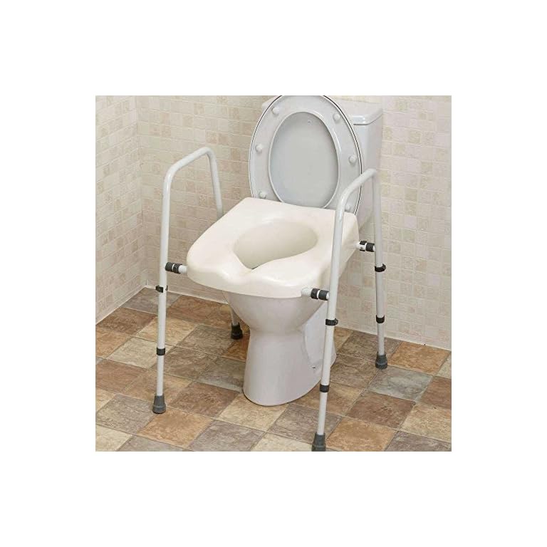 NRS Healthcare M66613 Mowbray Toilet Seat and Frame Lite Width Adjustable Flat Pack NRS Healthcare M66613 Mowbray Toilet Seat and Frame Lite Width Adjustable Flat Pack