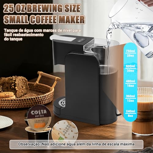 Cafeteira de Capsula, 110V, Cafeteira Capsula 3 em 1, Compatível para Cápsulas Nestlé, Dolce Gusto e Café Moído, Cáfeteira Multicapsula com Bandeja Coletora Ajustável, Tanque de Água para 800ml