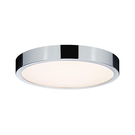 Paulmann 70882 Deckenleuchte LED Panel Aviar Deckenlampe flach Deckenlicht IP44 spritzwassergeschützt 20W Badezimmerlampe Chr