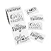 Fun Express - His Hers & Ours Favor Stickers for Wedding - Stationery - Stickers - Stickers - Roll - Wedding - 1 Piece