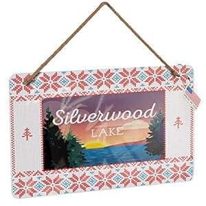 Amazon Com Neonblond Metal Sign Lake Retro Design Silverwood Lake